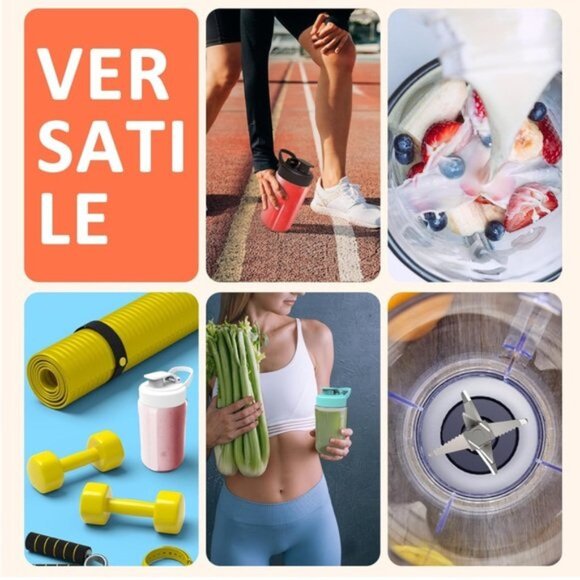 Portable Blender Personal Blender for Shakes and Smoothies Blue USB Charging - Picture 6 of 10